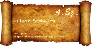 Atlasz Szabolcs névjegykártya